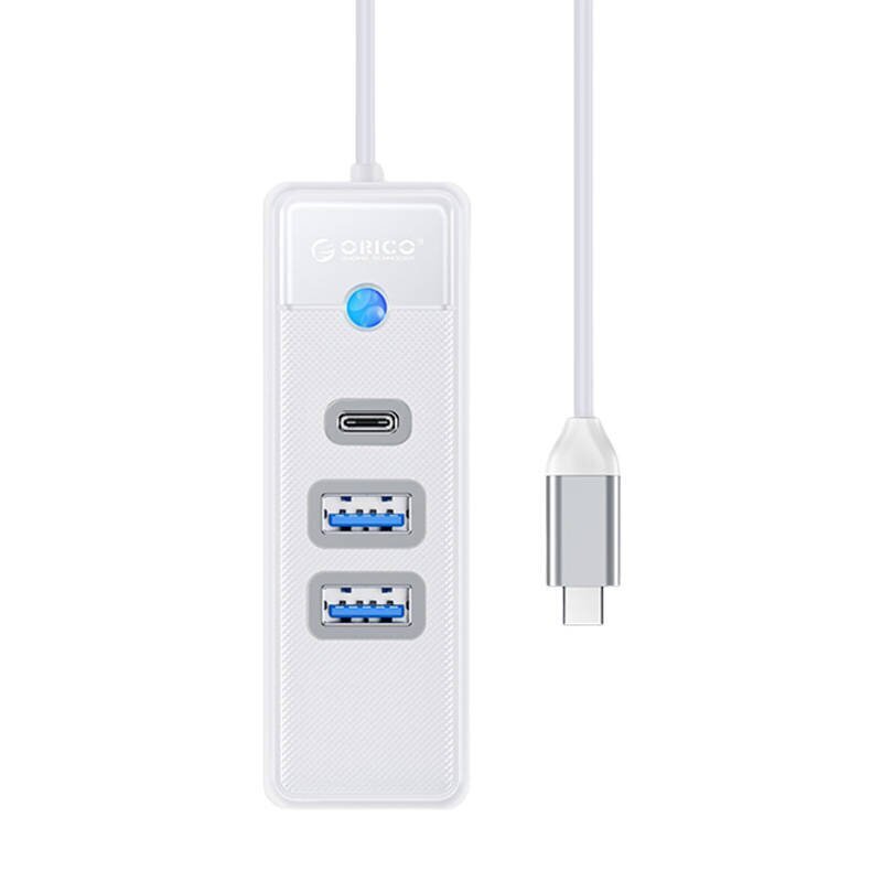 Orico Hub USB-C to 2x USB 3.0 + USB-C, 5 Gbps, 0.15m hinta ja tiedot | Adapterit | hobbyhall.fi