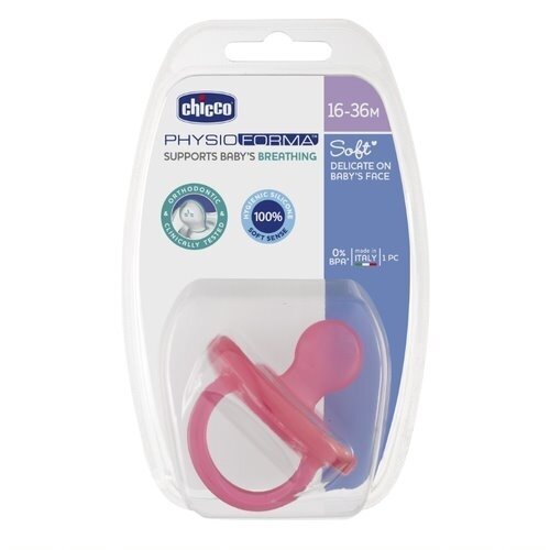 Silikonitutti Chicco Physio Soft 12 kk, 1 kpl. hinta ja tiedot | Tutit | hobbyhall.fi