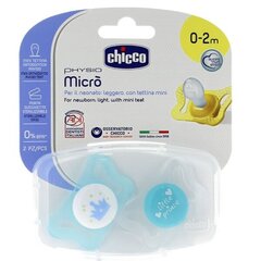 CHICCO Tutti Physio Air, silikoni, 0-2 kk, sininen, 2 kpl hinta ja tiedot | Tutit | hobbyhall.fi