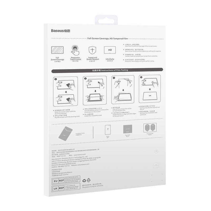 Baseus Tempered Glass SGJC120802 hinta ja tiedot | Tablettien lisätarvikkeet | hobbyhall.fi