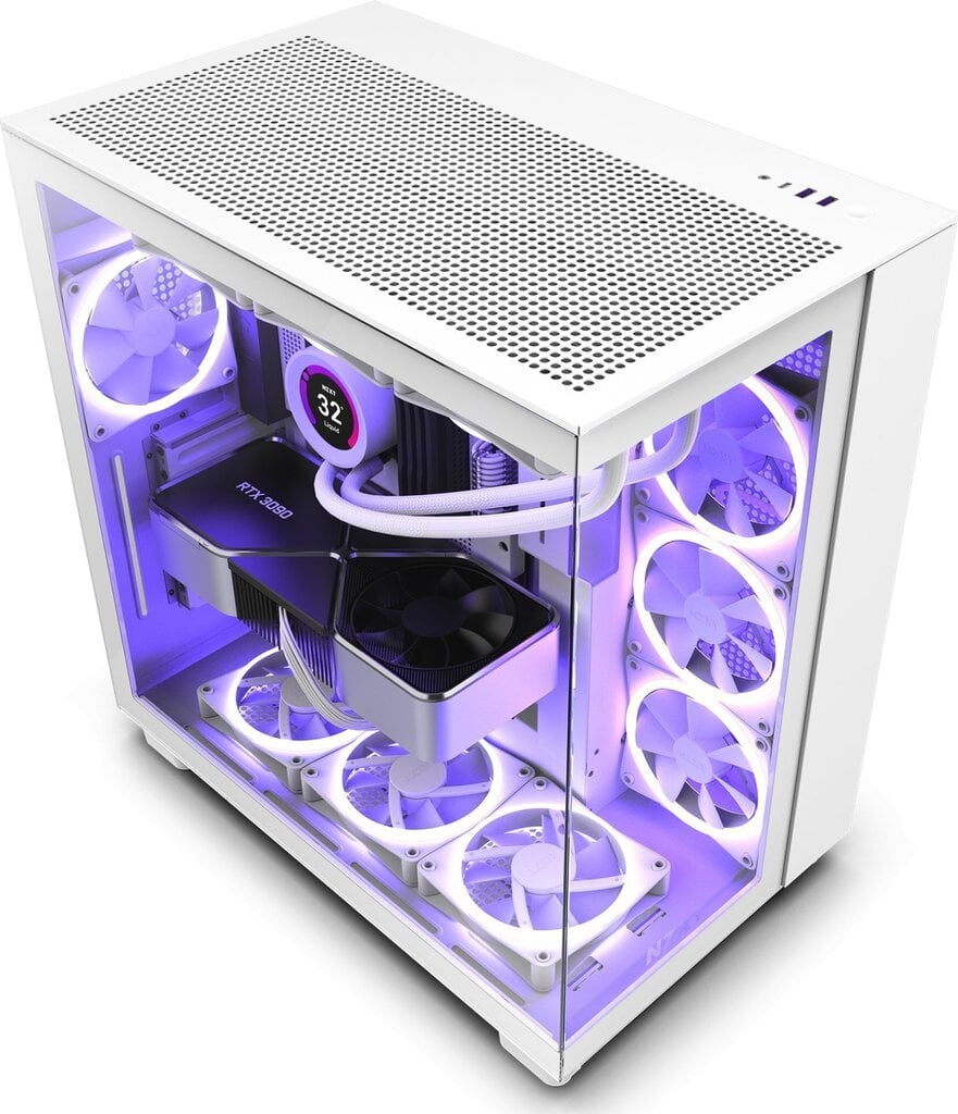 Nzxt H9 Flow CM-H91FW-01 hinta ja tiedot | Tietokonekotelot | hobbyhall.fi