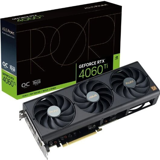 Asus ProArt GeForce RTX 4060 Ti OC Edition hinta ja tiedot | Näytönohjaimet | hobbyhall.fi