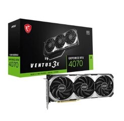 MSI GeForce RTX 4070 Ventus 3X E 12G OC hinta ja tiedot | Näytönohjaimet | hobbyhall.fi