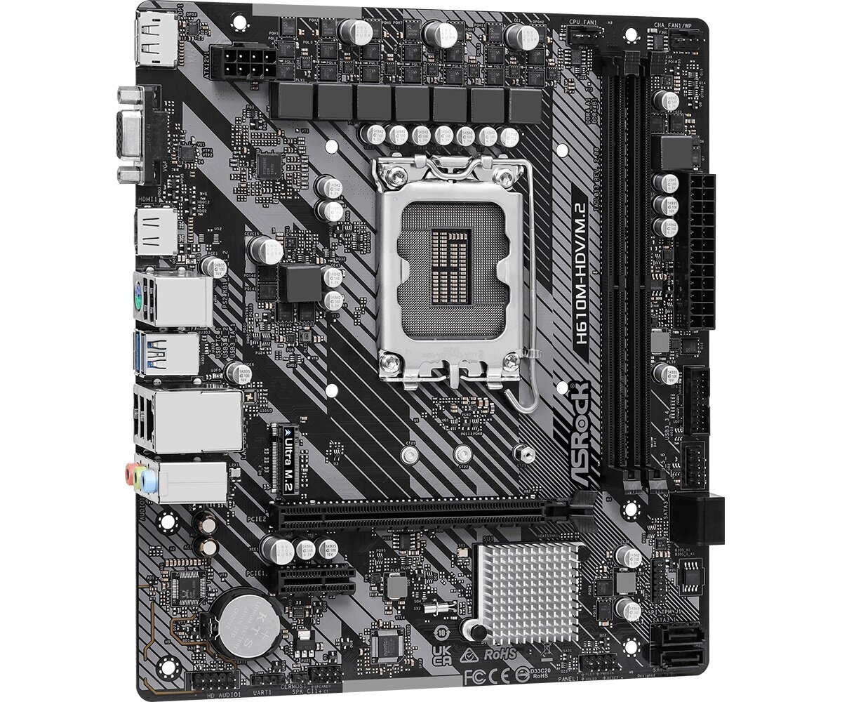 ASRock H610M-HDV/M.2 R2.0 hinta ja tiedot | Emolevyt | hobbyhall.fi