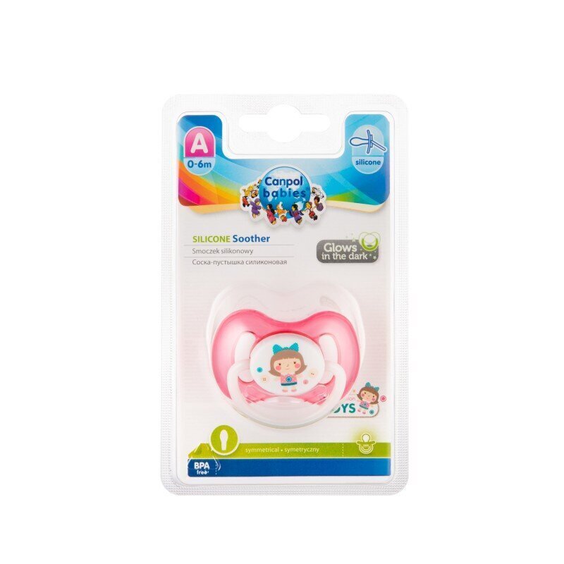 Symmetrinen silikonitutti Canpol Babies Toys, 0-6kk, 23/291 hinta ja tiedot | Tutit | hobbyhall.fi