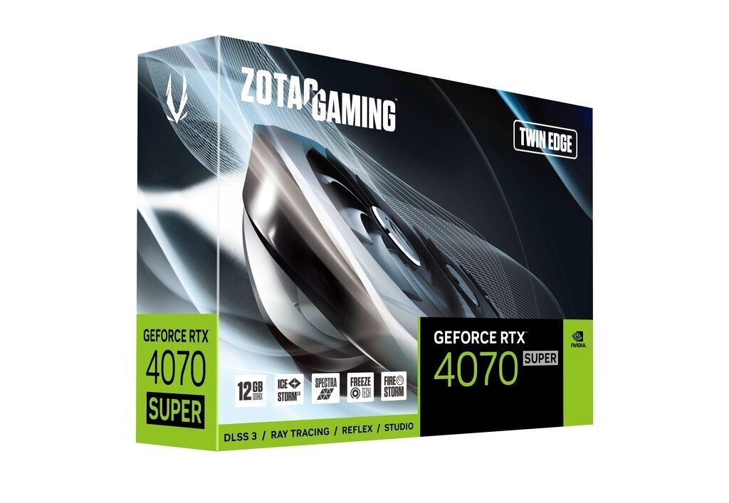 Zotac gaming GeForce RTX 4070 Super Twin Edge (ZT-D40720E-10M) hinta ja tiedot | Näytönohjaimet | hobbyhall.fi