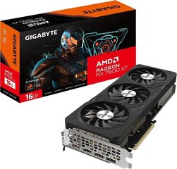 Gigabyte Radeon RX 7600 XT Gaming OC (GV-R76XTGAMING OC-16GD) hinta ja tiedot | Näytönohjaimet | hobbyhall.fi