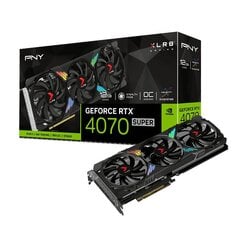 PNY GeForce RTX 4070 Super XLR8 Gaming Verto Epic-X RGB (VCG4070S12TFXXPB1-O) hinta ja tiedot | Näytönohjaimet | hobbyhall.fi