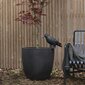 Capi Munanmuotoinen kukkalaatikko Urban Smooth 43x41 cm musta hinta ja tiedot | Kukkaruukut | hobbyhall.fi