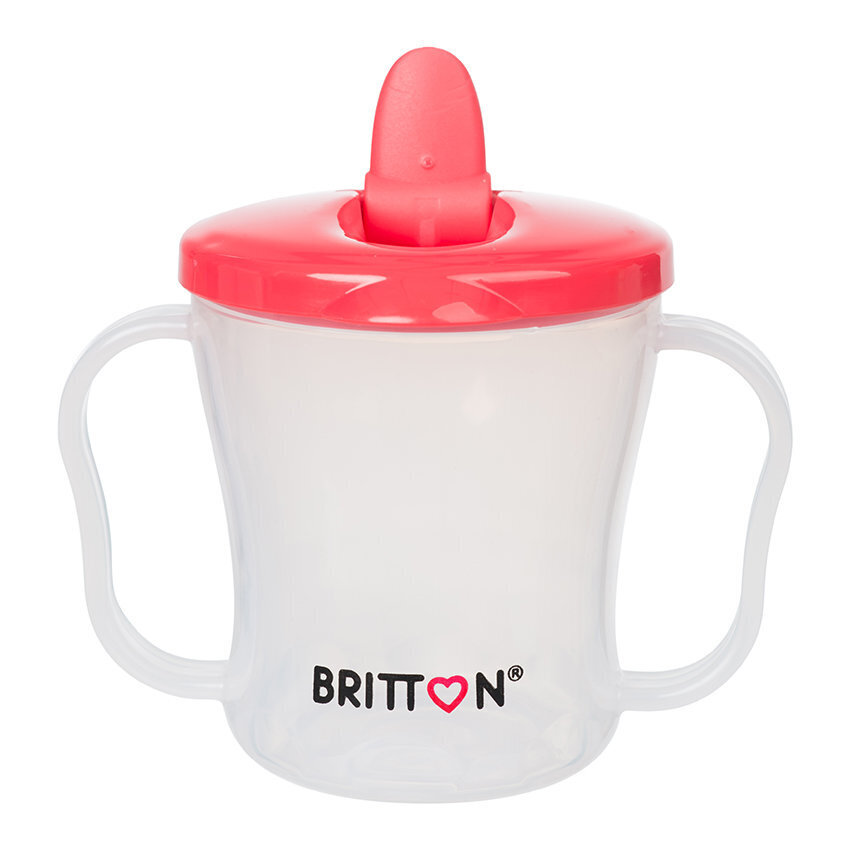 Britton ensimuki, 200 ml, punainen hinta ja tiedot | Tuttipullot ja tarvikkeet | hobbyhall.fi