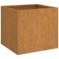 vidaXL Kukkalaatikot 2 kpl 42x40x39 cm Corten teräs hinta ja tiedot | Kukkalaatikot | hobbyhall.fi