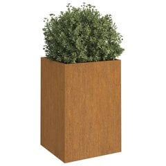 vidaXL Kukkalaatikko 42x38x75 cm Corten teräs hinta ja tiedot | Kukkalaatikot | hobbyhall.fi