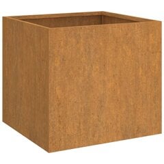 vidaXL Kukkalaatikko 42x40x39 cm Corten teräs hinta ja tiedot | Kukkalaatikot | hobbyhall.fi