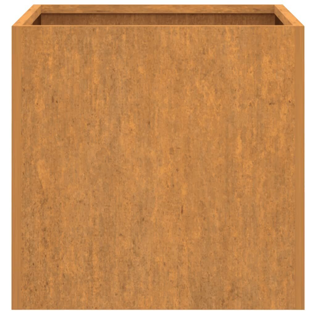 vidaXL Kukkalaatikot 2 kpl 49x47x46 cm Corten teräs hinta ja tiedot | Kukkalaatikot | hobbyhall.fi