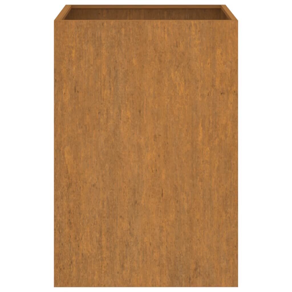 vidaXL Kukkalaatikko 52x48x75 cm Corten teräs hinta ja tiedot | Kukkalaatikot | hobbyhall.fi