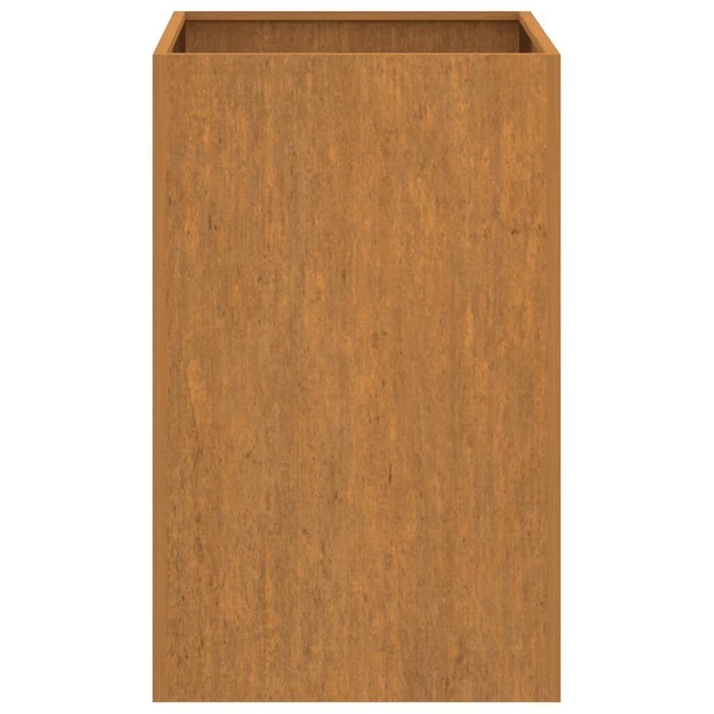 vidaXL Kukkalaatikko 52x48x75 cm Corten teräs hinta ja tiedot | Kukkalaatikot | hobbyhall.fi