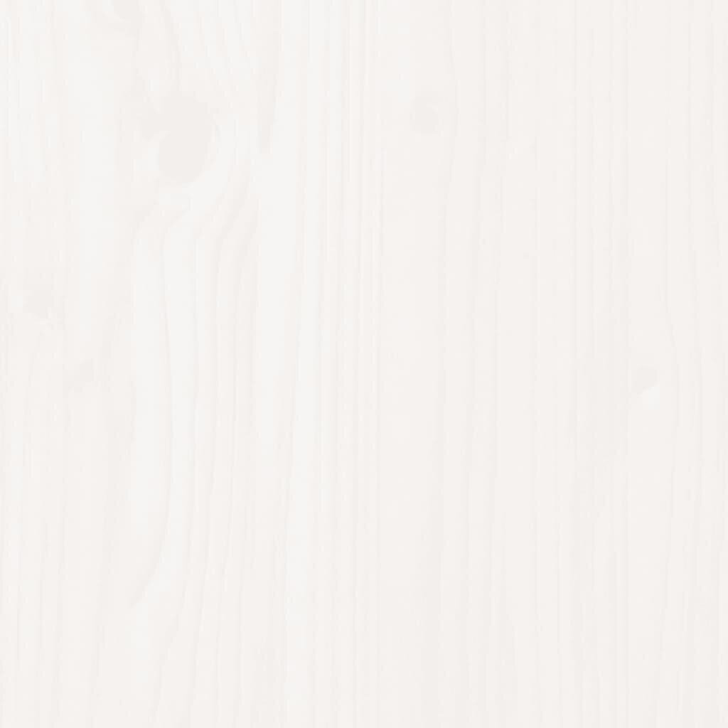 vidaXL Kukkalaatikko hyllyllä valkoinen 82,5x34,5x81 cm täysi mänty hinta ja tiedot | Kukkaruukut | hobbyhall.fi