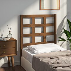 vidaXL Sängynpääty, hunajanruskea, 80,5x4x100 cm, täysi mänty hinta ja tiedot | Sängyt | hobbyhall.fi
