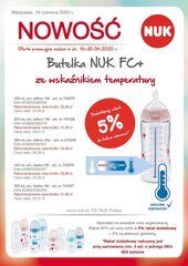 Polypropeenipullo lämpötilansäätimellä NUK FC +, 300 ml, 0-6 kuukautta.. hinta ja tiedot | Tuttipullot ja tarvikkeet | hobbyhall.fi