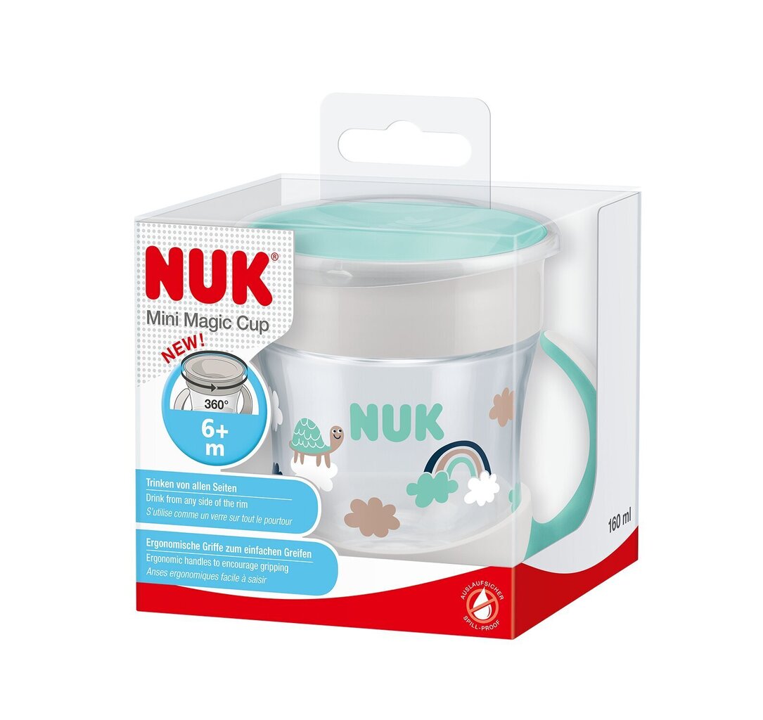 Juomakuppi NUK Mini Magic Cup, 160 ml, 6+ kk. hinta ja tiedot | Tuttipullot ja tarvikkeet | hobbyhall.fi