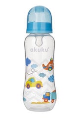 Akuku tuttipullo sininen 0 kuukautta +, 250 ml, А1005 hinta ja tiedot | Tuttipullot ja tarvikkeet | hobbyhall.fi