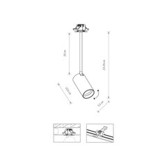 Kattovalaisin Nowodvorski Mono SURFACE 7734 hinta ja tiedot | Kattovalaisimet | hobbyhall.fi