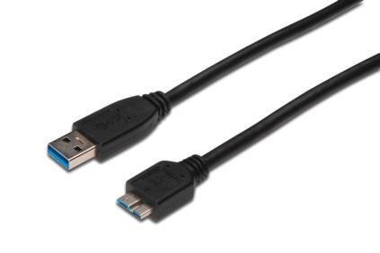 Assmann, USB A / USB B Micro, 1 m hinta ja tiedot | Puhelinkaapelit | hobbyhall.fi