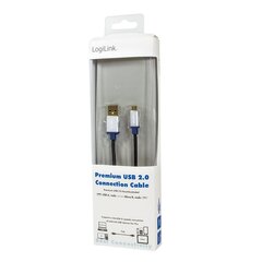 LogiLink BUAM210, USB 2.0 - MicroUSB, 1m hinta ja tiedot | Puhelinkaapelit | hobbyhall.fi