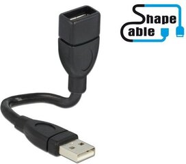 Delock USB-A, 0,15m 83497 hinta ja tiedot | Puhelinkaapelit | hobbyhall.fi
