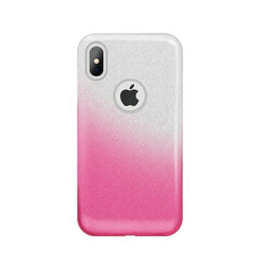 Gradient Glitter 3in1 case for iPhone X / iPhone XS pink hinta ja tiedot | Puhelimen kuoret ja kotelot | hobbyhall.fi