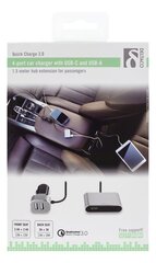 Deltaco USBC-CAR102, USB-C, 10.8A hinta ja tiedot | Puhelimen laturit | hobbyhall.fi