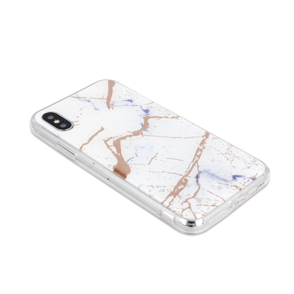 Marmur case for iPhone XS Max white hinta ja tiedot | Puhelimen kuoret ja kotelot | hobbyhall.fi