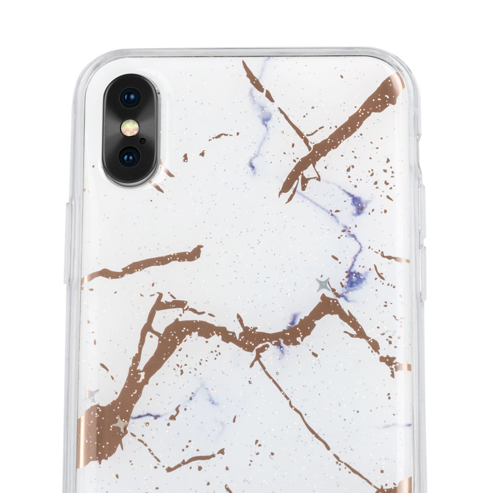 Marmur case for iPhone XS Max white hinta ja tiedot | Puhelimen kuoret ja kotelot | hobbyhall.fi