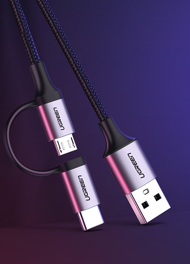 Ugreen USB, 1m 30875 hinta ja tiedot | Puhelinkaapelit | hobbyhall.fi