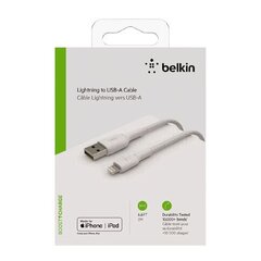 Belkin Lightning to USB-A 2m, white hinta ja tiedot | Puhelinkaapelit | hobbyhall.fi