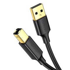 Ugreen USB-A - USB-B, 1.5m UGR525BLK hinta ja tiedot | Puhelinkaapelit | hobbyhall.fi