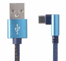 Gembird USB Male - USB Type-C Male 1m Blue hinta ja tiedot | Puhelinkaapelit | hobbyhall.fi