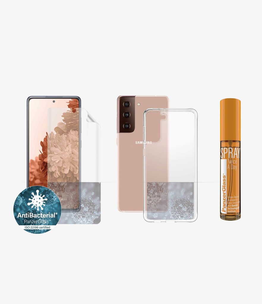 PanzerGlass Samsung Galaxy S21+ 360 Protection Anti-Bacterial hinta ja tiedot | Puhelimen kuoret ja kotelot | hobbyhall.fi