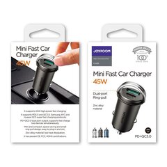 Joyroom USB Typ C / USB 45 W 5 A Power Delivery Quick Charge 3.0 AFC SCP hinta ja tiedot | Puhelimen laturit | hobbyhall.fi