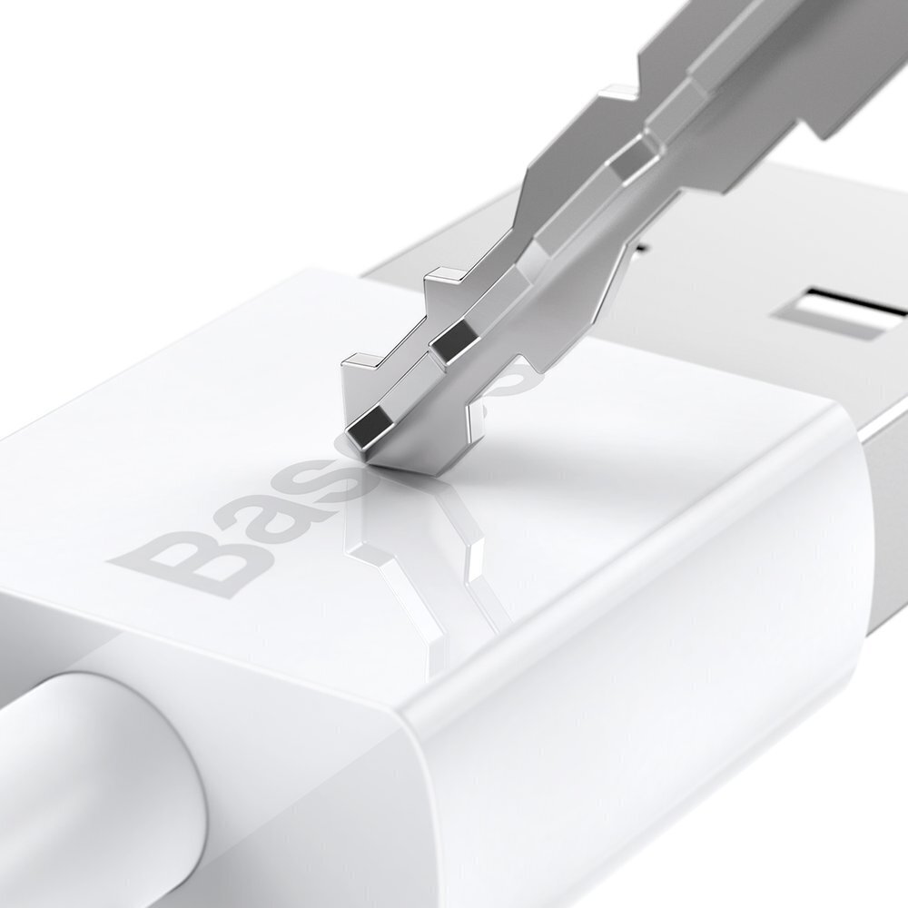 Baseus USB - micro USB, 2m BSU2825WHT hinta ja tiedot | Puhelinkaapelit | hobbyhall.fi