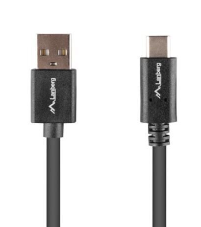 LanbergUSB-C (M) -USB-A (M) 1,8 m BOX QC 3.0 hinta ja tiedot | Puhelinkaapelit | hobbyhall.fi
