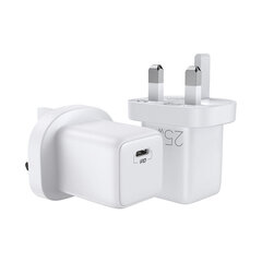 Joyroom Fast USB Type C Wall Charger 25W 3A UK Plug White (L-P251) hinta ja tiedot | Puhelimen laturit | hobbyhall.fi