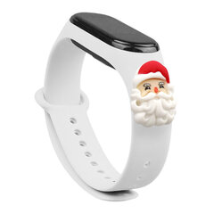 Hurtel Strap Xmas Wristband White hinta ja tiedot | Älykellojen ja aktiivisuusrannekkeiden lisätarvikkeet | hobbyhall.fi