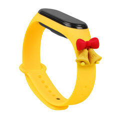 Hurtel Strap Xmas Wristband Yellow hinta ja tiedot | Älykellojen ja aktiivisuusrannekkeiden lisätarvikkeet | hobbyhall.fi