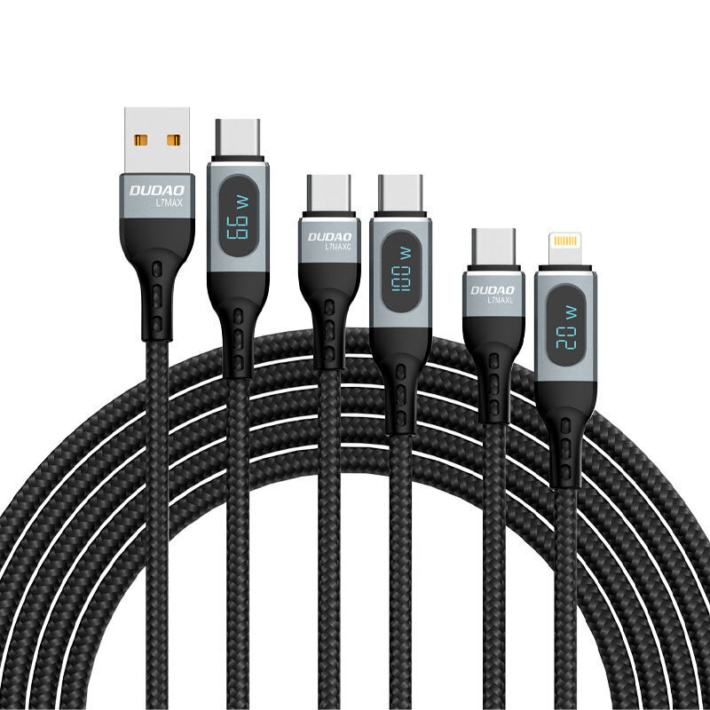 Dudao, USB Type C - Lightning, 1 m hinta ja tiedot | Puhelinkaapelit | hobbyhall.fi