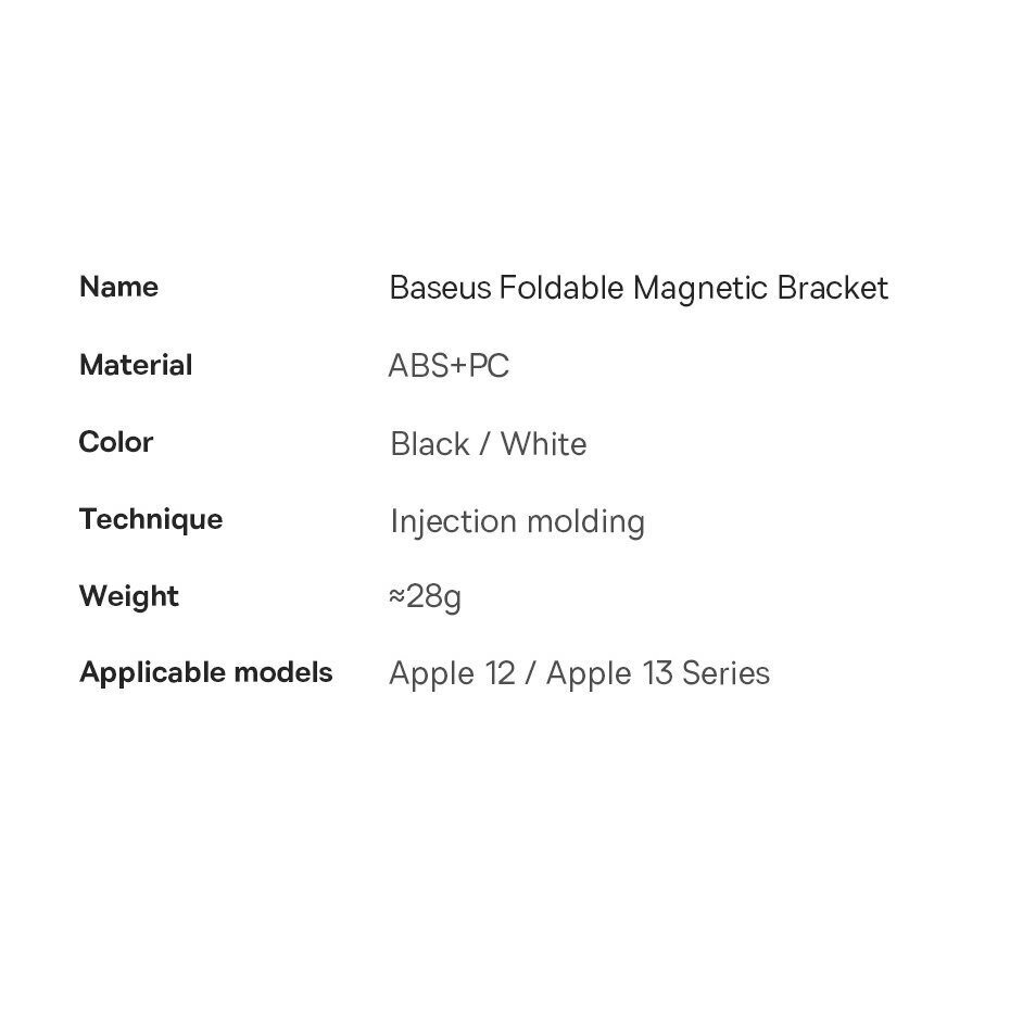 Baseus Foldable Magnetic Bracket hinta ja tiedot | Puhelimen lisätarvikkeet | hobbyhall.fi