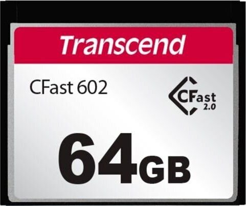 Transcend CFX602 CFast 64 GB (TS64GCFX602) hinta ja tiedot | Puhelimen muistikortit | hobbyhall.fi