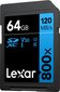 Lexar Professional 800X SDXC UHS-I hinta ja tiedot | Puhelimen muistikortit | hobbyhall.fi