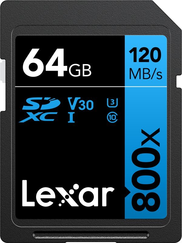 Lexar Professional 800X SDXC UHS-I hinta ja tiedot | Puhelimen muistikortit | hobbyhall.fi