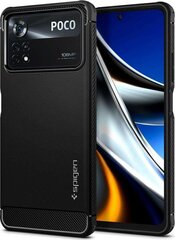 Spigen Rugged Armor POCO X4 Pro 5G Matte black hinta ja tiedot | Puhelimen kuoret ja kotelot | hobbyhall.fi